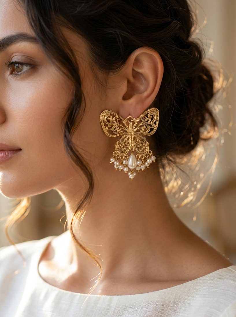 Elegant antique Earrings for Women | Humjoli Accessories hhe-26-601
