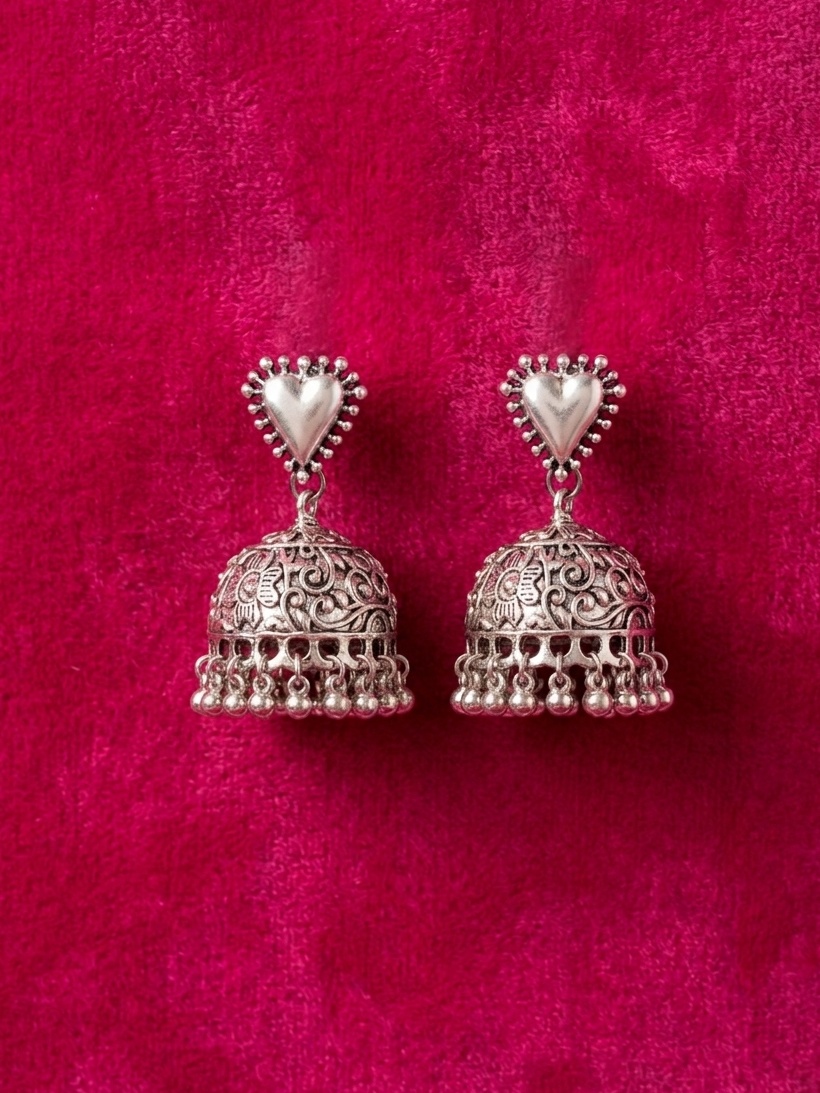 Heavy Bead Jhumka Earrings – Bold Beaded Style hhe-24-15