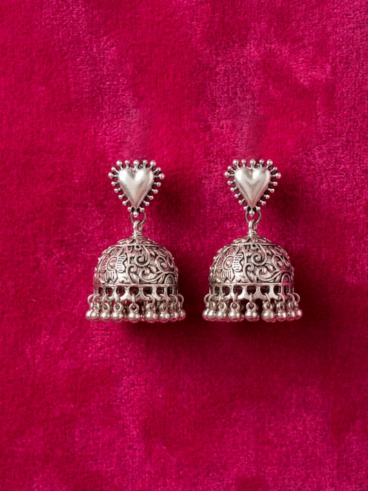 Heavy Bead Jhumka Earrings – Bold Beaded Style hhe-24-15
