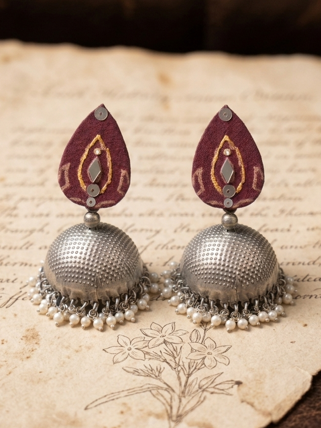 Traditional Pakistani Jhumki Earrings | Ethnic Earrings hhe-26-71