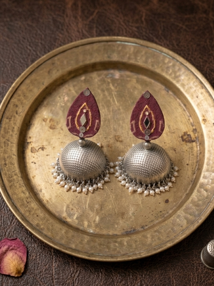 Traditional Pakistani Jhumki Earrings | Ethnic Earrings hhe-26-71
