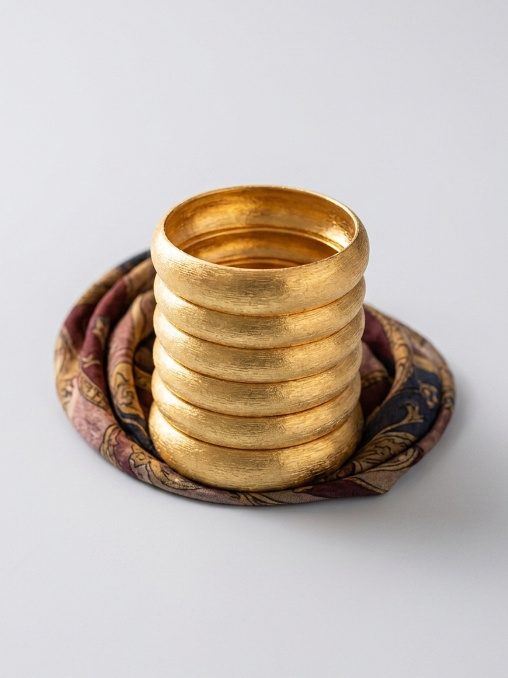 Maharani golden metal bangles hhb-26-117