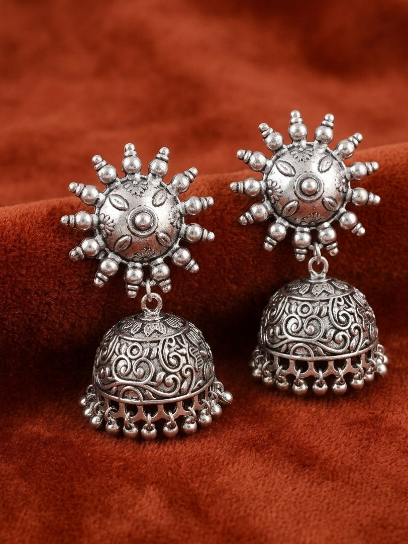 Sun metal Oxidize earings hhe-26-93