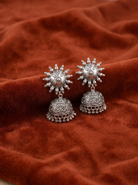 Sun metal Oxidize earings hhe-26-93